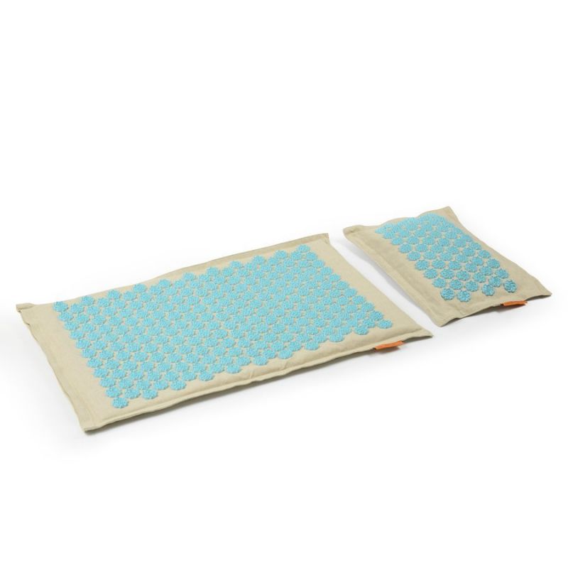 Smj Acupressure mat + pillow sport YG009 Premium Eco (linen coconut buckwheat) Edzőfelszerelés