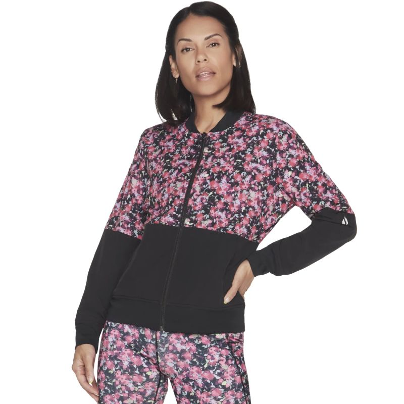 Skechers Fantasy Fields Reversible Bomber Jacket WJA314-BKRB Pink M General