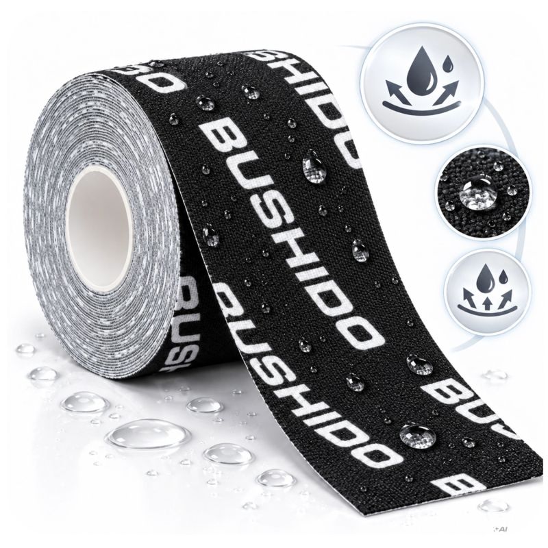 DBX Bushido Kinesiological Tape For Taping 5m Self-Adhesive Beige | czarny || beżowy zokni szalag DBX-TAPE-Brown