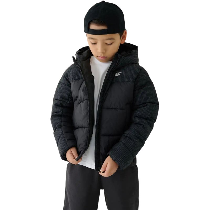 4f Boy's down jacket M621 deep black 4FJWAW25TDJAM621 20S Ruházat