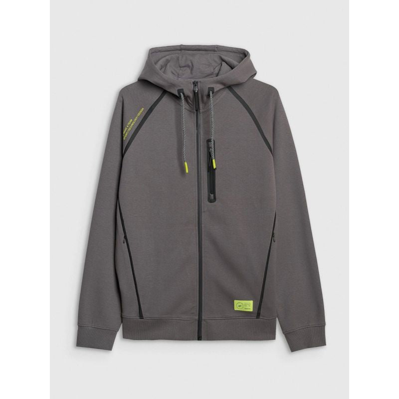 Men's zip-up hooded sweatshirt 4F 4FRAW25TSWSM2456-23S kapucnis pulóver
