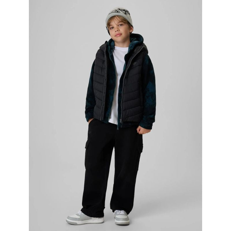 4F Boy's vest with synthetic filling gyerek mellény 4FJRAW26TVJAM431-20S