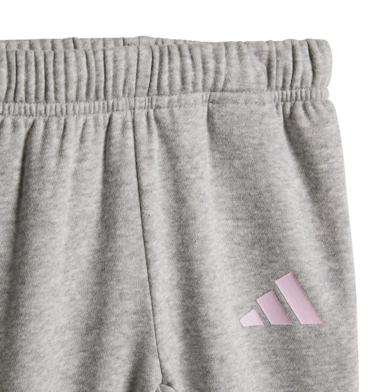 Adidas Essentials Pink and Gray Kids Tracksuit JY0303