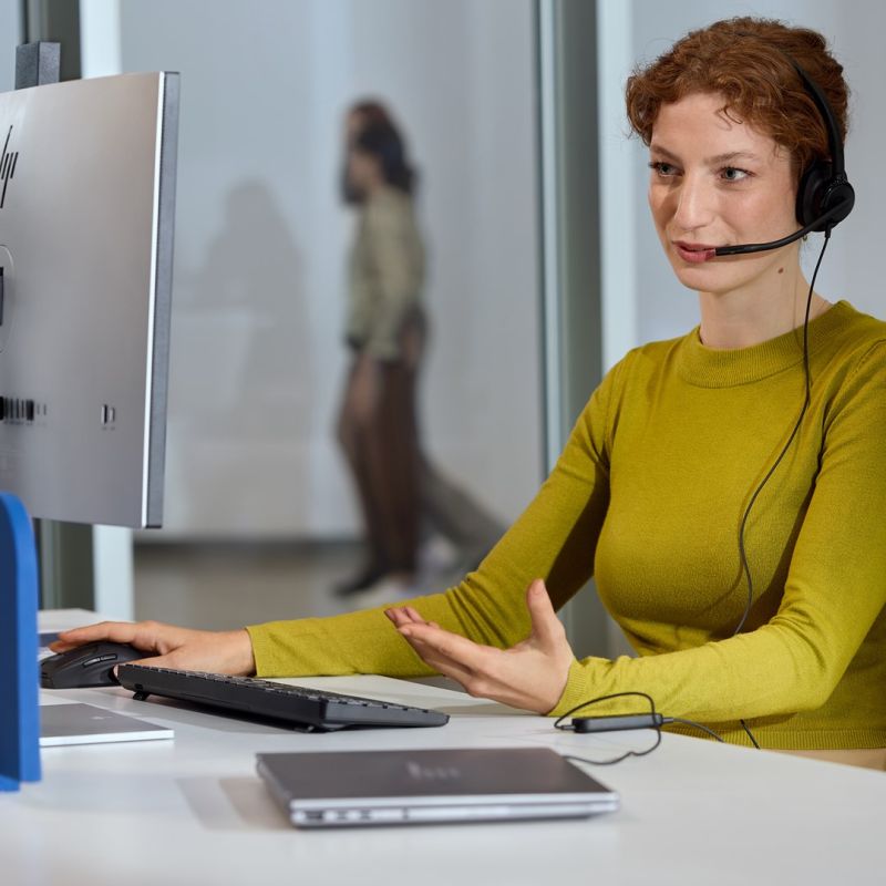 HP Poly Mission 415 Monaural USB Wired Headset Classic