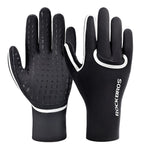 Rockbros full waterproof cycling gloves, size: - black fekete kesztyű