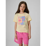 4F Girls' regular printed T-shirt ruházat 4FJRSS26TTSHF4418-73S