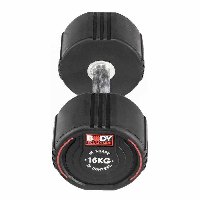 Body Sculpture TPU dumbbell BW 133 16 KG fekete edzőfelszerelés BW13316KG