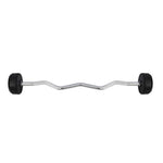 HMS Rubberized GSL-40 40 KG Fixed Barbell/Curl Bar súlyzó 17-58-021