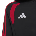 Adidas Manchester United Tiro 26 Junior sweatshirt fekete kapucnis pulóver KC4923