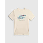 4F Men's regular printed T-shirt póló 4FRSS26TTSHM4295-11S