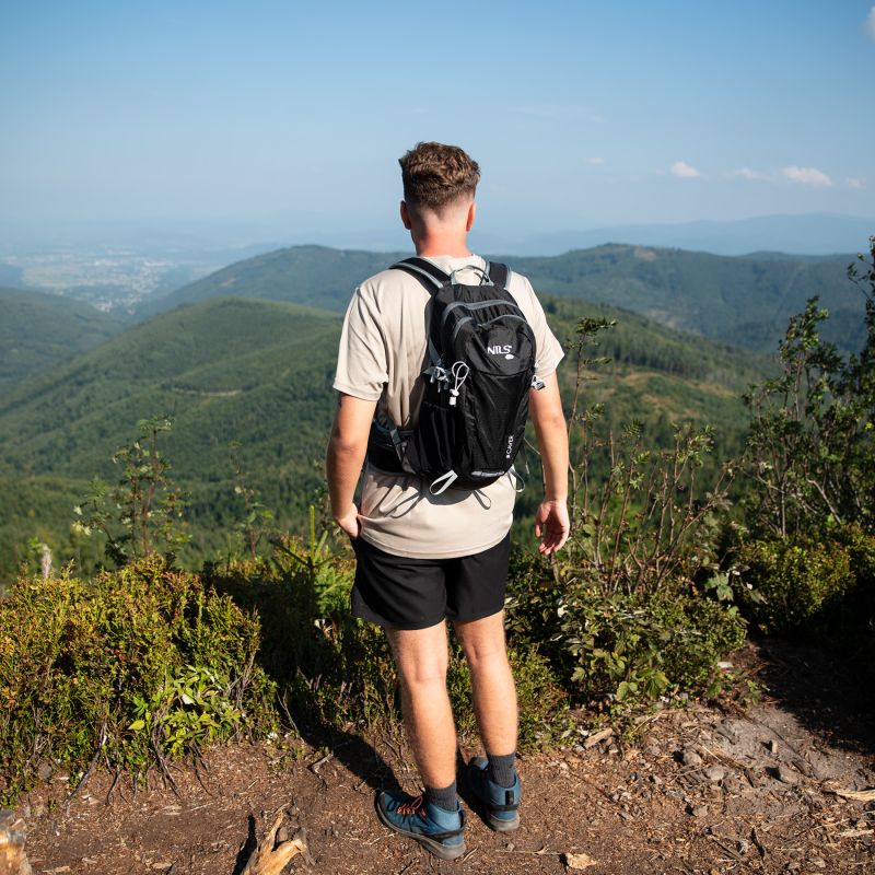 Nc1950 Black Cavern Tourist Backpack 18l Nils Camp fekete hátizsák