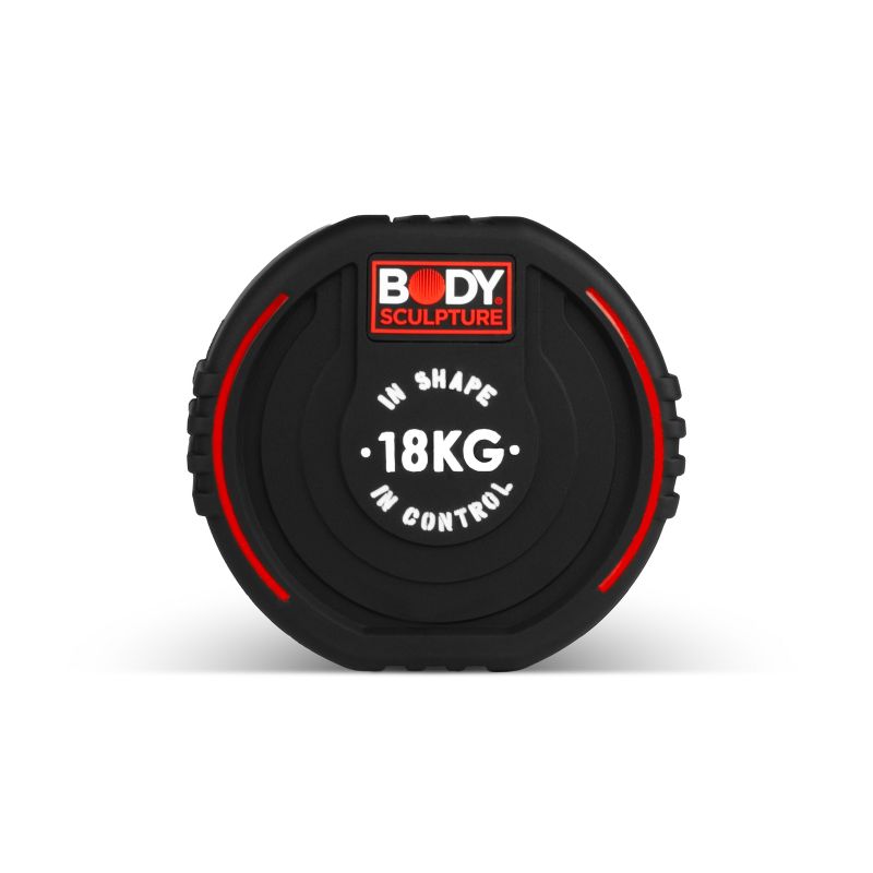 Body Sculpture TPU dumbbell BW 133 18 KG fekete edzőfelszerelés BW13318KG