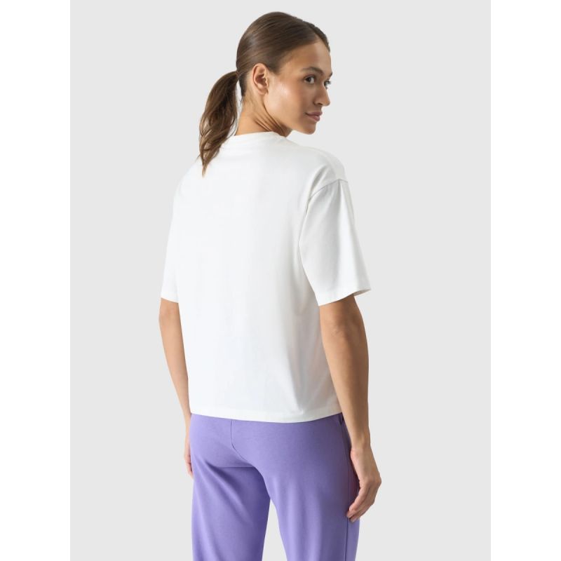 Women's oversize printed T-shirt 4F 4FRSS24TTSHF2089-11S póló