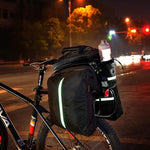 Rockbros A6-6 bicycle for trunk, 35 l, with fold-out pockets - black fekete táska