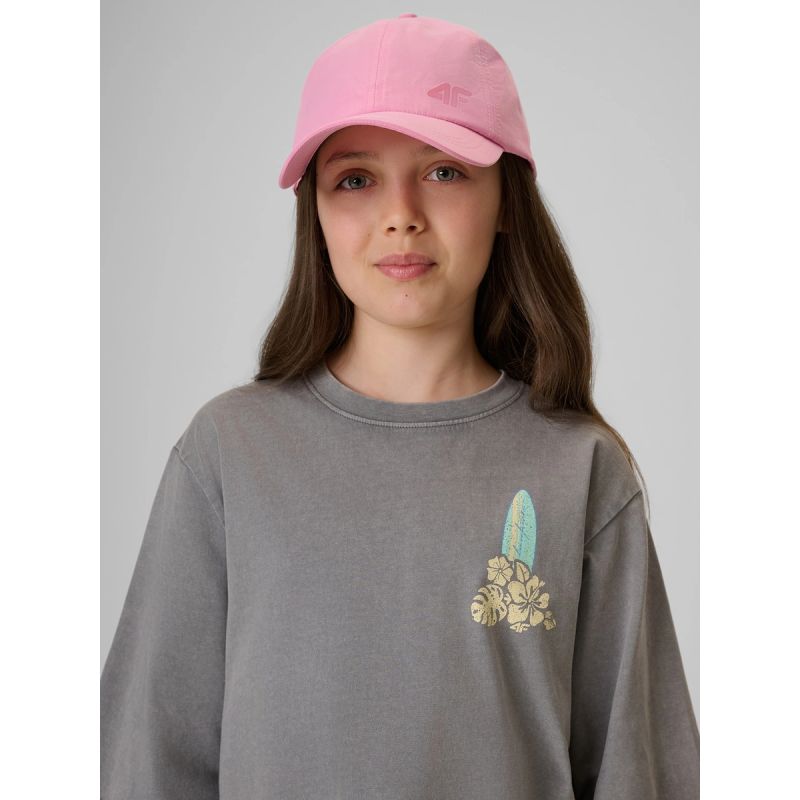 4F Loose T-shirt with print for girls 158/164 ruházat 4FJRSS26TTSHF3980-25S