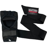 MASTERS FIGHT EQUIPMENT MASTERS BBŻ-GRIP gel boxing bandages black s/m edzőfelszerelés 03558-SM