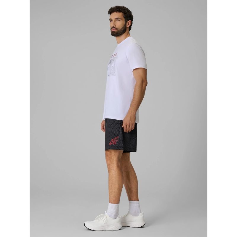 4F Men's regular printed T-shirt póló 4FRSS26TTSHM4039-10S