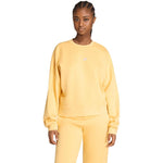 adidas Essentials Small Logo Feelcozy Women's Sweatshirt Yellow KC5278 2xs clothing