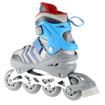 NH18192 4in1 GREY-BLUE SIZE S(29-33) ROLLER SKATES WITH HOCKEY SLEEVE NILS EXTREME kék görkorcsolya