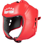TOP TEN KTT-COMPETITION tournament boxing helmet (WORLD BOXING APPROVED) czerwony+l helmets, martial arts equipment
