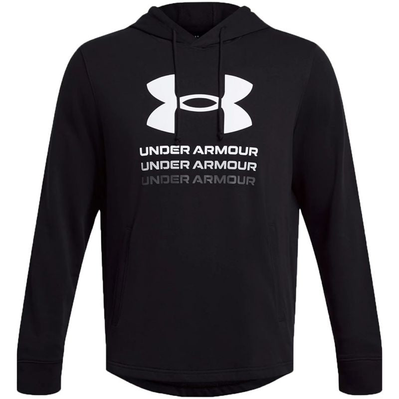 Under Armour Men’s UA Rival Terry Graphic Hoodie 1386047 fekete férfi kapucnis pulóver 140611_2XL