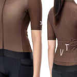 Rockbros 15110007003 TVI Sleeve Cycling Jersey - Brown barna póló 15110007003-211720
