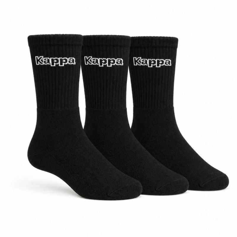 Kappa black long socks fekete zokni 34113IW901