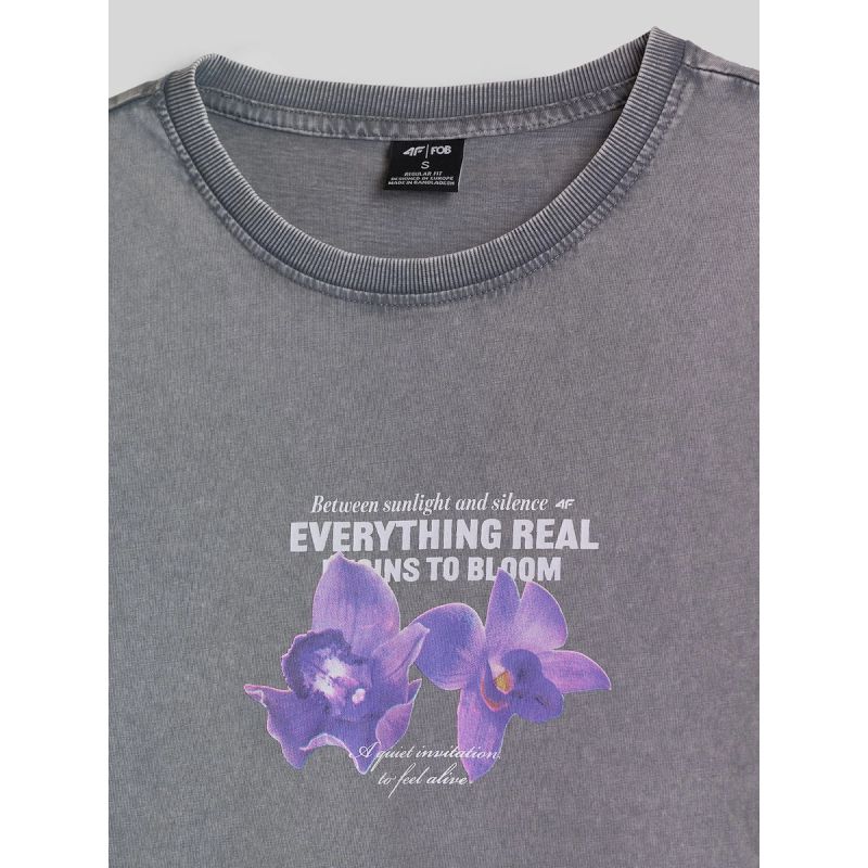 4F Women's regular printed T-shirt póló 4FRSS26TTSHF4513-27S