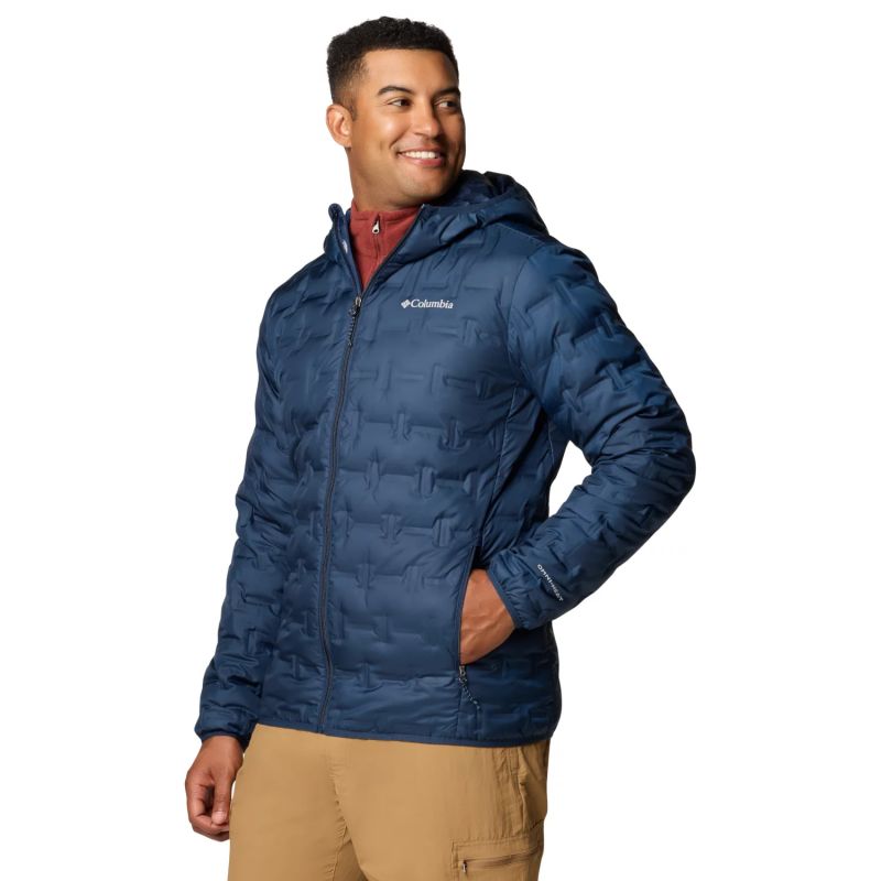 Columbia Delta Ridge II Down Hooded Jacket 2086222464 Navy Blue L Ruházat