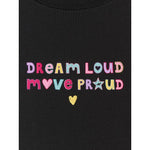4F Girls' loose T-shirt with print 158/164 póló