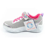 Skechers S Lights LED Children's Velcro for Girls szürke cipő