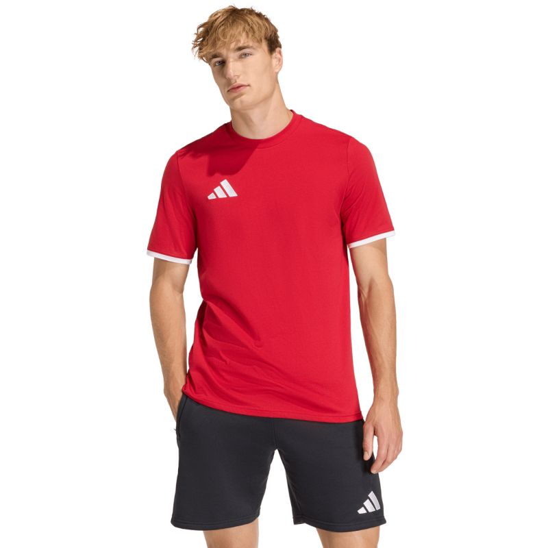 Men's adidas Entrada 26 Tee red JZ6676 piros póló