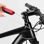 Rockbros 32420981001 bicycle lock with retractable cable - red piros kiegészítő 304004-163810