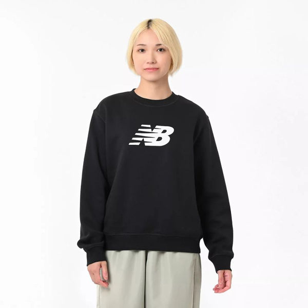 New Balance Sport Fleece Logo Crew Bk W WT43526BK sweatshirt Pulóver