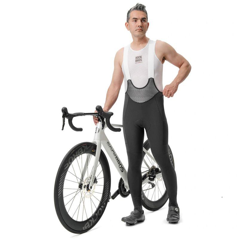 Rockbros ROAD TO SKY Men's Cycling with Pad M - Black m \ czarny nadrág