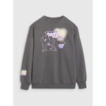 Oversized sweatshirt without a hood for girls 4F 4FJRAW25TSWSF2438-22S pulóver