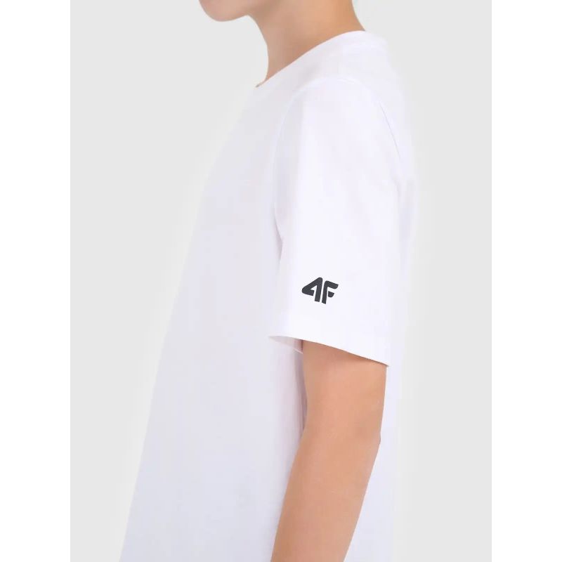 4F Boy's plain cotton T-shirt ruházat 4FJWMM00TTSHM3605-10S
