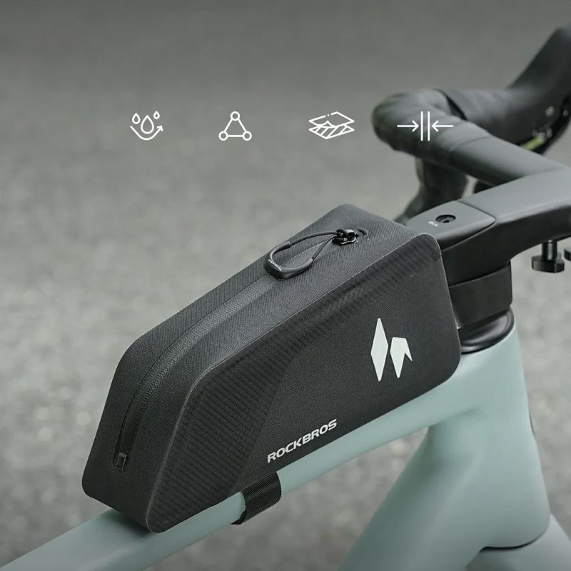 Rockbros AS-151 RideMate Waterproof Top Tube - Black fekete táska