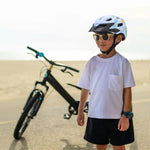 Wozinsky Children's MTB Bike Helmet with Detachable Visor XS - Light Blue jasnoniebieski \ 48-52 cm védőfelszerelés HT-45R-199824