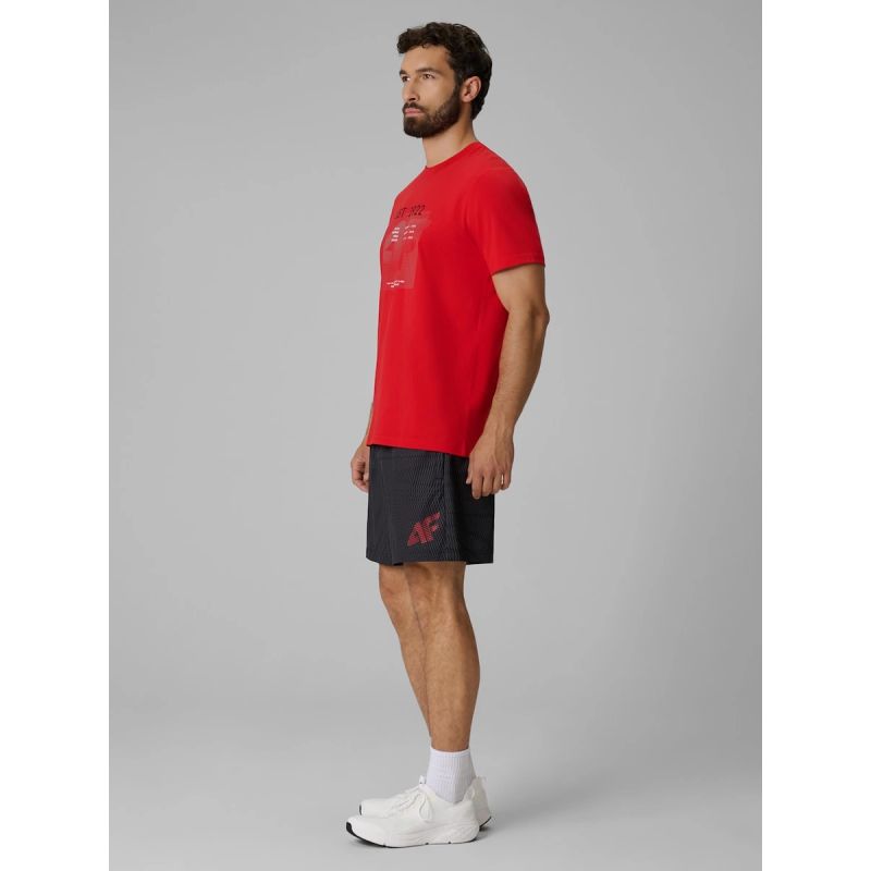 4F Men's regular printed T-shirt póló 4FRSS26TTSHM4039-62S