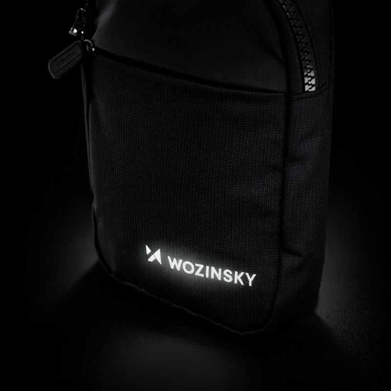 Wozinsky WMS-W1 Unisex Mini Shoulder Bag Waterproof Dual-Compartment for Phone - Black fekete elektronika 304004-201372
