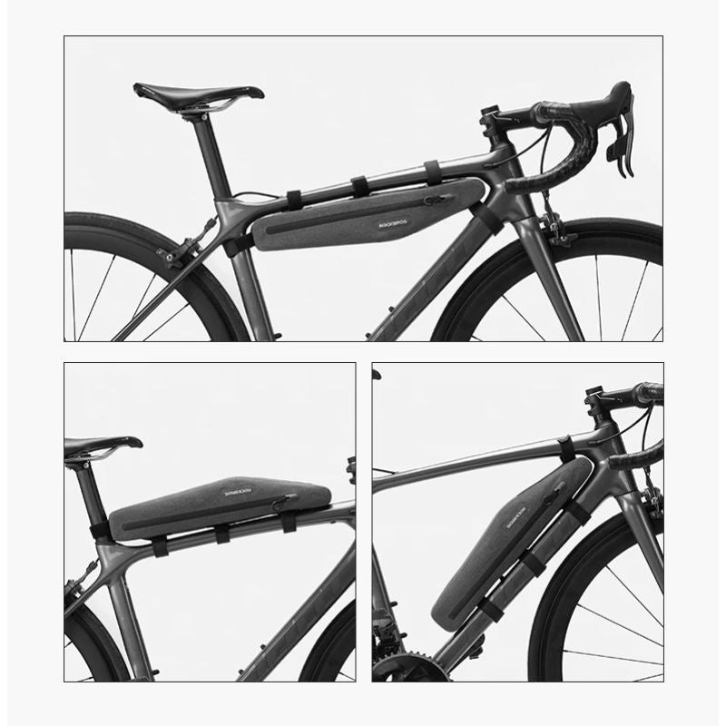 Rockbros bike frame 1.5l gray szürke táska
