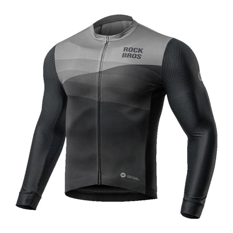 Rockbros 15120009002 Long Sleeve Cycling Jersey Spring/Summer - Black