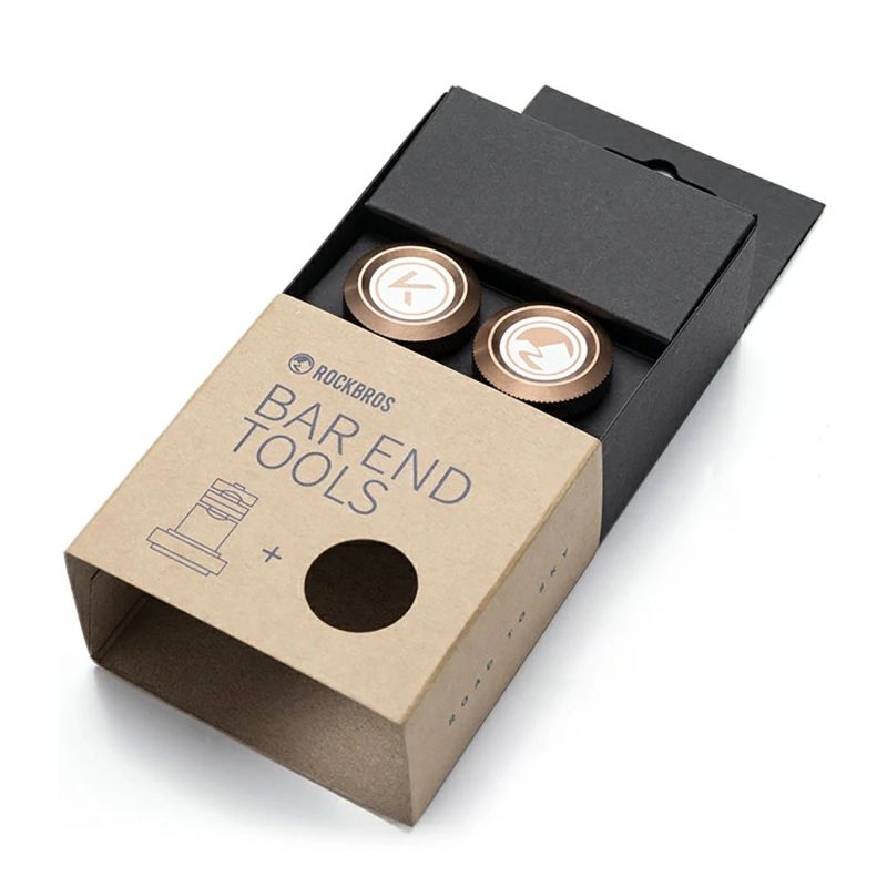Rockbros VK-KB10 ROAD TO SKY Aluminum Handlebar Plugs - barna kiegészítő 304004-211648