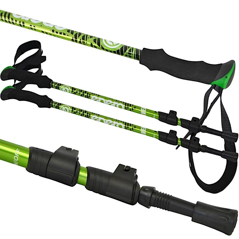 Enero Nordic Walking Travel Poles In Case sticks