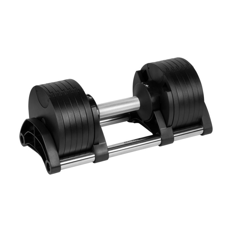 Rebel Cast iron adjustable automatic dumbbell 24 kg, 2 kg increments, ACTIVE edzőfelszerelés RBA-2332-24