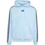 Adidas Essentials 3-Stripes Fleece Hoodie for men, light kék férfi kapucnis pulóver KY4170