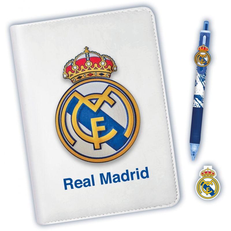 Real Madrid notebook and pen set RM00021 wielokolorowy rajongói termék