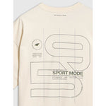 Men's oversized printed T-shirt 4F 4FRAW25TTSHM3220-11S póló