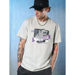 4F Men's regular printed T-shirt póló 4FRSS26TTSHM3657-27S